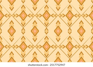 ilustração têxtil padrão sem emenda de ikat étnico,