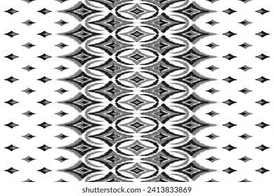 Ethnic ikat seamless pattern traditional. Carpet tribal style. Aztec ornament print. Design for background, illustration, fabric, clothing, rug, textile, batik, embroidery.