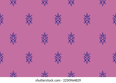 Ethnic ikat seamless pattern in tribal. Aztec geometric ethnic ornament print. Ikat pattern style. Design for background, wallpaper, illustration, fabric, clothing, carpet, textile, batik, embroidery.