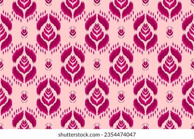 Ethnic ikat seamless pattern in tribal. American, Mexican style. Aztec geometric ornament print. Design for background, wallpaper, illustration, fabric, clothing, carpet, textile, batik, embroidery.