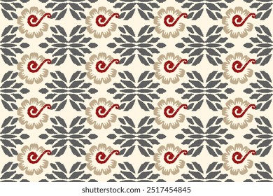Padrão étnico improvisado em tribal. Impressão de ornamento étnico geométrico asteca. Estilo do padrão Ikat. Design para fundo, papel de parede, ilustração, tecido, roupas, tapete, têxtil, batik, bordado.