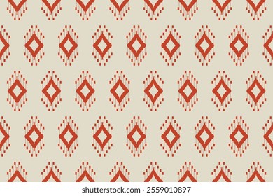 Ethnic Ikat seamless pattern in tribal. folk embroidery, American, mexican for fabric, carpet, textile, rug, clothing, batik, motif.