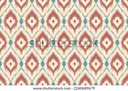 Ethnic ikat seamless pattern in tribal. American, Mexican style. Aztec geometric ornament print. Design for background, wallpaper, illustration, fabric, clothing, carpet, textile, batik, embroidery.