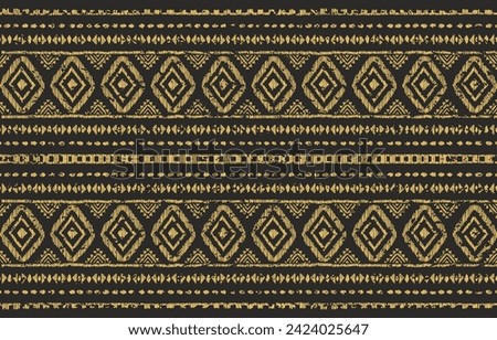 Ethnic ikat seamless pattern in tribal. Aztec geometric ethnic ornament print. Ethnic pattern style. Design for background, illustration, fabric, clothing, carpet, textile, batik, embroidery.