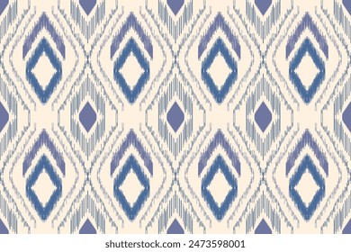 Patrón de ikat étnico. patrón hermoso. bordado popular, estilo bohemio, arte geométrico azteca ornamento print. arte abstracto étnico. Tela sin costuras. diseño para tela, alfombra, Fondo de pantalla, ropa