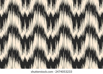 Ethnic ikat seamless pattern.beautiful pattern. folk embroidery,bohemian style,aztec geometric art print.ethnic ikat abstract art.Seamless fabric. Ikat design for fabric, carpet, wallpaper, clothing.