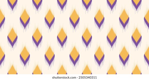 Ethnic ikat seamless pattern.beautiful pattern. folk embroidery,bohemian style,aztec geometric art ornament print.ethnic abstract art.Seamless fabric.design for fabric, carpet, wallpaper, clothing.
