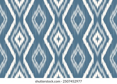 Ethnic ikat seamless pattern.beautiful pattern. folk embroidery,bohemian style,aztec geometric art ornament print.ethnic abstract art.Seamless fabric.design for fabric, carpet, wallpaper, clothing.