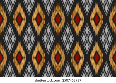 Patrón inconsútil étnico ikat. patrón hermoso. bordado popular, estilo bohemio, impresión geométrica azteca del ornamento del arte. arte abstracto étnico. Tela inconsútil. diseño para la tela, alfombra, Fondo de pantalla, ropa.