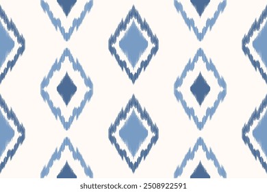 Ethnic ikat seamless pattern.beautiful pattern. folk embroidery,bohemian style,aztec geometric art ornament print.ethnic abstract art.Seamless fabric.design for fabric, carpet, wallpaper, clothing.
