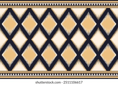 Ethnic ikat seamless pattern.beautiful pattern. folk embroidery,bohemian style,aztec geometric art ornament print.ethnic abstract art.Seamless fabric.design for fabric, carpet, wallpaper, clothing.
