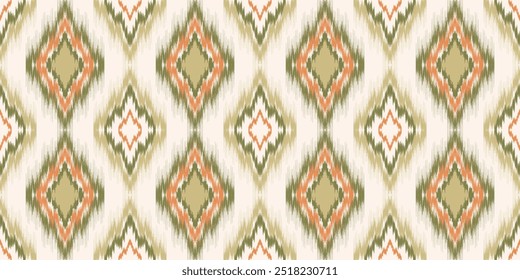 Ethnic ikat seamless pattern.beautiful pattern. folk embroidery,bohemian style,aztec geometric art ornament print.ethnic abstract art.Seamless fabric.design for fabric, carpet, wallpaper, clothing.