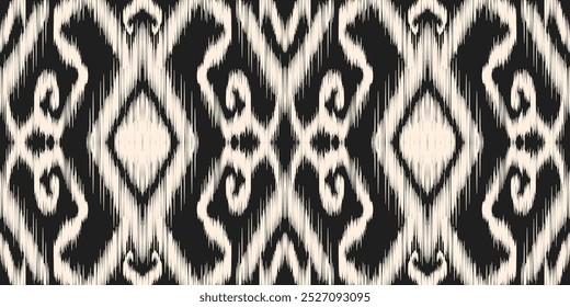 Padrão étnico ikat perfeito.belo padrão. bordado folclórico, estilo boêmio, arte geométrica azteca print.étnica ikat abstrato art.Seamless tecido. Projeto Ikat para tecido, tapete, papel de parede, roupas.