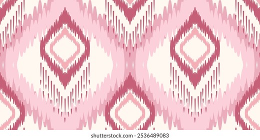 Ethnic ikat seamless pattern.beautiful pattern. folk embroidery,bohemian style,aztec geometric art print.ethnic ikat abstract art.Seamless fabric. Ikat design for fabric, carpet, wallpaper, clothing.
