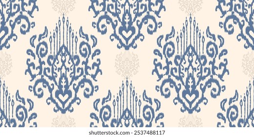 Padrão perfeito padrão. padrão bonito. bordado floral, estilo boêmio, arte abstrata da flor. arte abstrata étnica ikat. tecido sem costura. design do ikat para tecido, papel de parede, roupas.