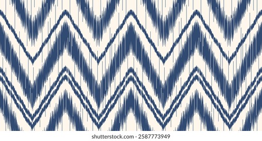 Ethnic ikat seamless pattern.beautiful pattern. floral embroidery, bohemian style, abstract flower art print. ethnic ikat abstract art. seamless fabric. ikat design for fabric, wallpaper, clothing.	