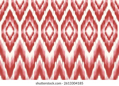 Ethnic ikat seamless pattern.beautiful pattern. floral embroidery, bohemian style, abstract flower art print. ethnic ikat abstract art. seamless fabric. ikat design for fabric, wallpaper, clothing