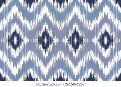 Ethnic ikat seamless pattern.beautiful pattern. floral embroidery, bohemian style, abstract flower art print. ethnic ikat abstract art. seamless fabric. ikat design for fabric, wallpaper, clothing