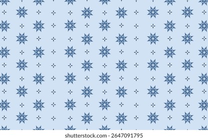 Ethnic ikat seamless pattern.beautiful pattern. floral embroidery, bohemian style, abstract flower art print. ethnic ikat abstract art. seamless fabric. ikat design for fabric, wallpaper, clothing.