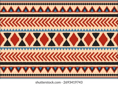 Ethnic ikat nahtloses Muster.schönes Muster. Blumenstickerei, Böhmischer Stil, abstrakter Blumenkunstdruck. ethnische ikat abstrakte kunst. nahtloser stoff. Kat Design für Stoff, Tapete, Kleidung.