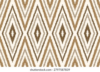 Ethnic ikat seamless pattern.beautiful pattern. floral embroidery, bohemian style, abstract flower art print. ethnic ikat abstract art. seamless fabric. ikat design for fabric, wallpaper, clothing