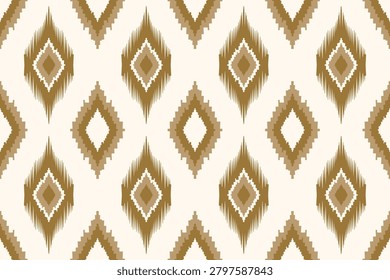 Ethnic ikat seamless pattern.beautiful pattern. floral embroidery, bohemian style, abstract flower art print. ethnic ikat abstract art. seamless fabric. ikat design for fabric, wallpaper, clothing