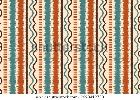 Ethnic ikat seamless pattern.beautiful pattern. floral embroidery, bohemian style, abstract flower art print. ethnic ikat abstract art. seamless fabric. ikat design for fabric, wallpaper, clothing.