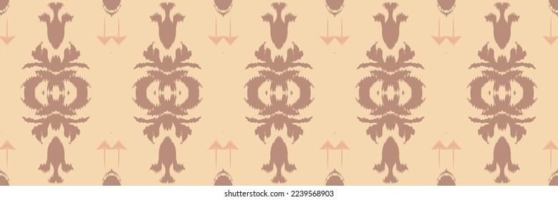 Ethnic ikat stripe batik textile seamless pattern digital vector design for Print saree Kurti Borneo Fabric border brush symbols swatches party wear