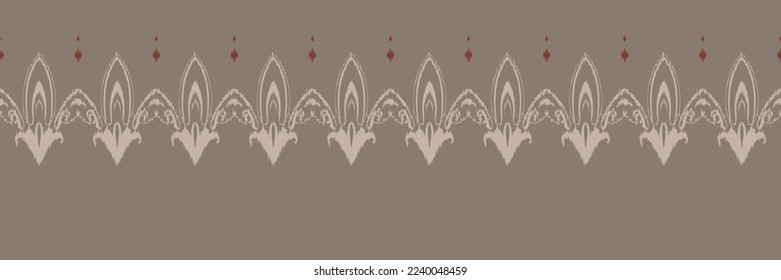 Ethnic ikat stripe batik textile seamless pattern digital vector design for Print saree Kurti Borneo Fabric border brush symbols swatches designer