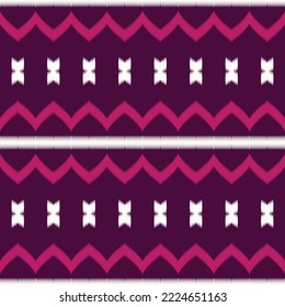 Diseño vectorial digital de patrón transparente de tiras de ikat de origen étnico textil para Print saree Kurti Borneo Tejidos símbolos de pincel de borde pantanos elegantes