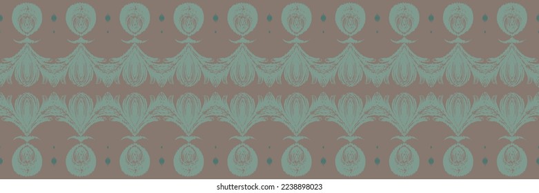Ethnic ikat stripes batik textile seamless pattern digital vector design for Print saree Kurti Borneo Fabric border brush symbols swatches party wear