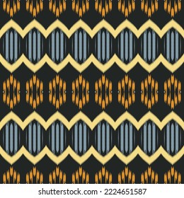 Ethnische ikat Textur Batik Textil nahtlose Muster digitale Vektordesign für Print Saree Kurti Borneo Fabric Bürstensymbole Swatte Partei tragen