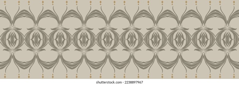 Ethnic ikat texture batik textile seamless pattern digital vector design for Print saree Kurti Borneo Fabric border brush symbols swatches cotton