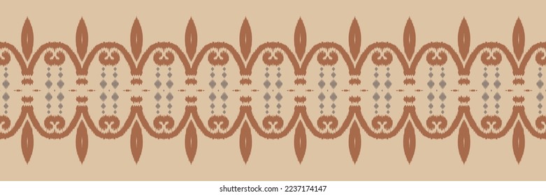 Ethnic ikat triangle batik textile seamless pattern digital vector design for Print saree Kurti Borneo Fabric border brush symbols swatches party wear