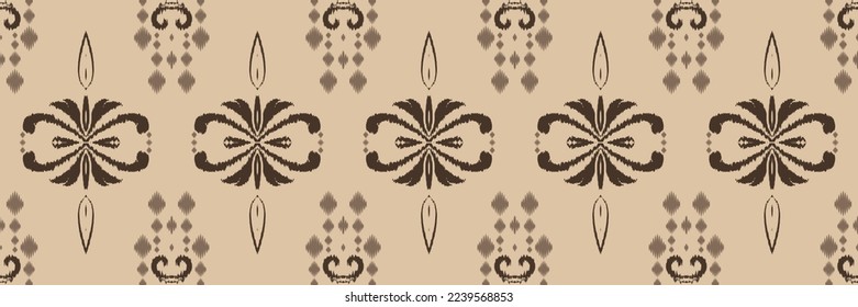 Ethnische ikat Dreieck Batik Textil nahtlose Muster digitale Vektordesign für Print Saree Kurti Borneo Fabric Grenz-Pinselsymbole swattiert stylische