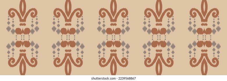 Diseño vectorial digital de patrón transparente textil triángulo de ikat de origen étnico para Print saree Kurti Borneo Tejidos símbolos de pincel de borde swatks ropa de fiesta