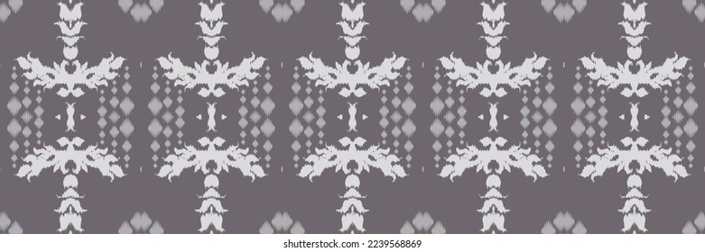 Diseño vectorial digital de patrón transparente textil triángulo de ikat de origen étnico para Print saree Kurti Borneo Tejidos símbolos de pincel de diseño