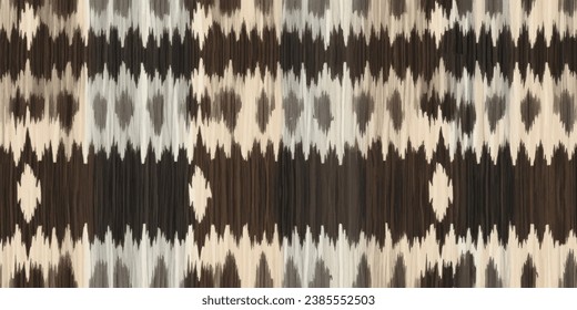 Ethnische Ikat tropische nahtlose Muster Pastellton. Abstrakte traditionelle volkstümliche grafische Linie.Tribal Stickereistich ikat Wiederholmuster.