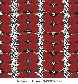 Ethnic Ikat tropical seamless pattern pastel tone. Abstract traditional folk antique graphic fabric line. Texture textile background vector illustration ornate elegant luxury vintage retro style.
