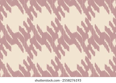 Ethnic Ikat tropical seamless pattern pastel tone. Abstract traditional folk antique graphic fabric line. tribal embroidery stitch ikat repeat pattern.