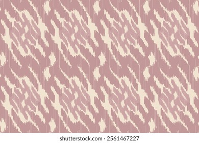 Ethnic Ikat tropical seamless pattern pastel tone. Abstract traditional folk antique graphic fabric line. tribal embroidery stitch ikat repeat pattern.