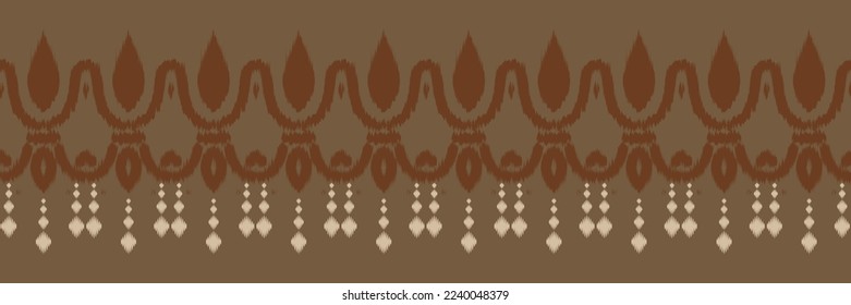 Ethnische ikat Vektorbatik Textil nahtlose Muster digitale Vektorgrafik Design für Print Saree Kurti Borneo Fabric Grenz-Pinselsymbole swattiert stylische