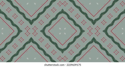Patrón de Ikkat o Ikat tribal chevron Seamless Pattern. Étnica Geométrica Ikkat Batik Vector digital Diseño para imprentas Saree de tela Mughal símbolo de pincel Swath textura Kurti Kurtis Kurtas Kurtas