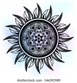 ethnic illustration mandala