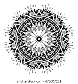 Ethnic illustration, tribal, American Indians traditional symbol. Isolated.