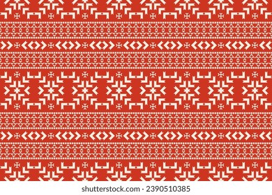 Ethnic Illustration vector.Colorful asian style floral pattern.Abstract ethnic aztec geometric pattern design for background.Damask style pattern for textile and decoration.