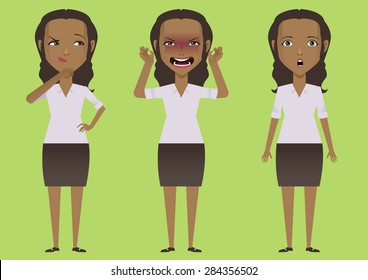 ethnic indian business woman character vector