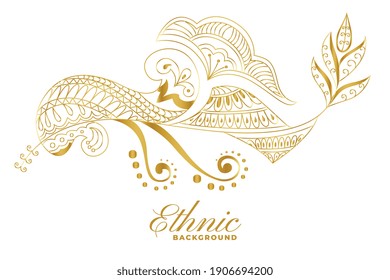 ethnic indian floral decoration design