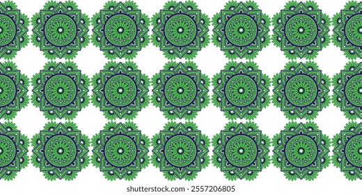 Ethnic indian Kolam seamless pattern template design isolated white background. Folk indian ornament. Vector illustration can used fabric textile clothes print decor. EPS 10
