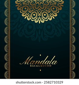 ethnic indian pattern mandala art background for traditional textile vector